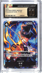 One Piece Japanese Promotional Cards Sabo P-105 CGC 10 Pristine