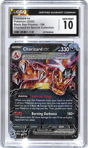 Pokemon Charizard EX Black Star Promo 196 CGC 10 Special Collection