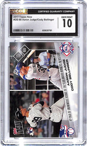 2017 Topps Now Aaron Judge Cody Bellinger Rookie RC CGC 10