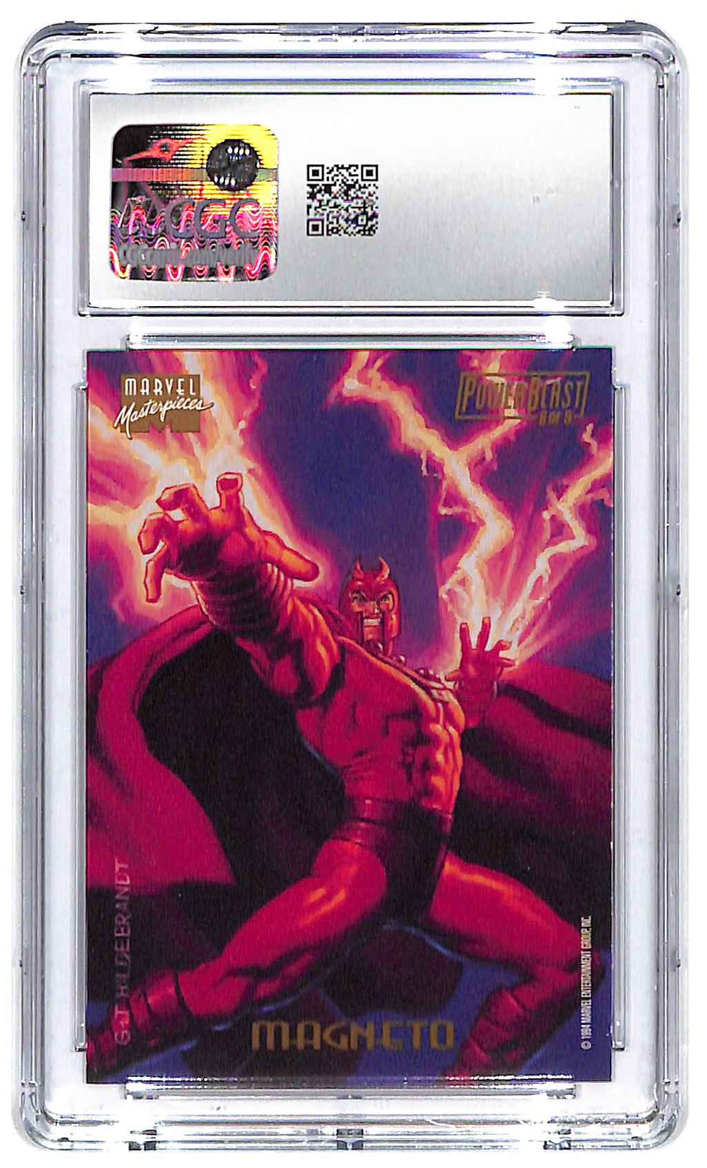 1994 Magneto Fleer Marvel Masterpieces Power Blast #6 of 9 CGC Mint 9