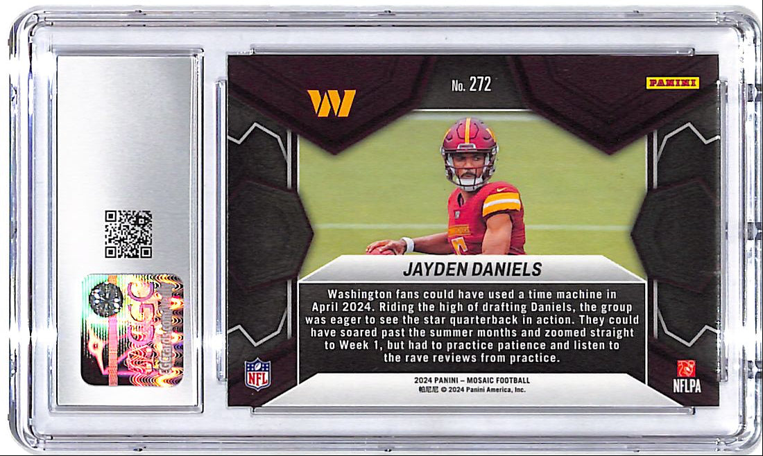 2024 Mosaic Jayden Daniels Rookie RC Debut #272 CGC 10 Commanders