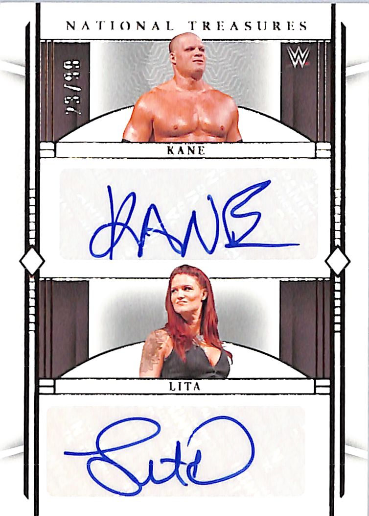 2024 National Treasures Kane Lita Dual Auto Autograph /99