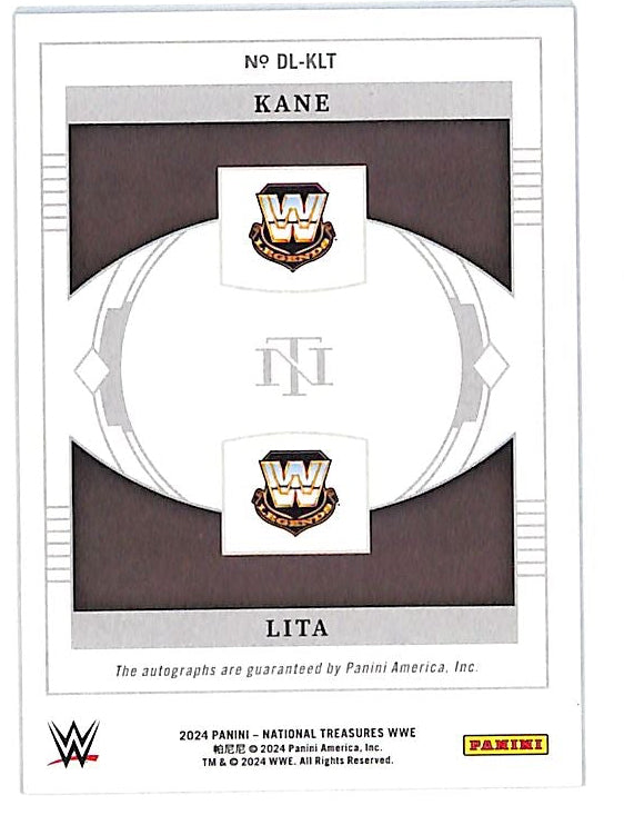 2024 National Treasures Kane Lita Dual Auto Autograph /99