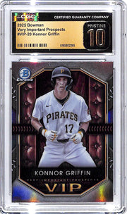 2025 Bowman Chrome Konnor Griffin Very Important Prospects VIP Rookie RC CGC 10 Pristine