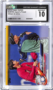 2018 Topps Update Shohei Ohtani Ichiro Japan's Finest US153 Rookie RC CGC 10 Angels