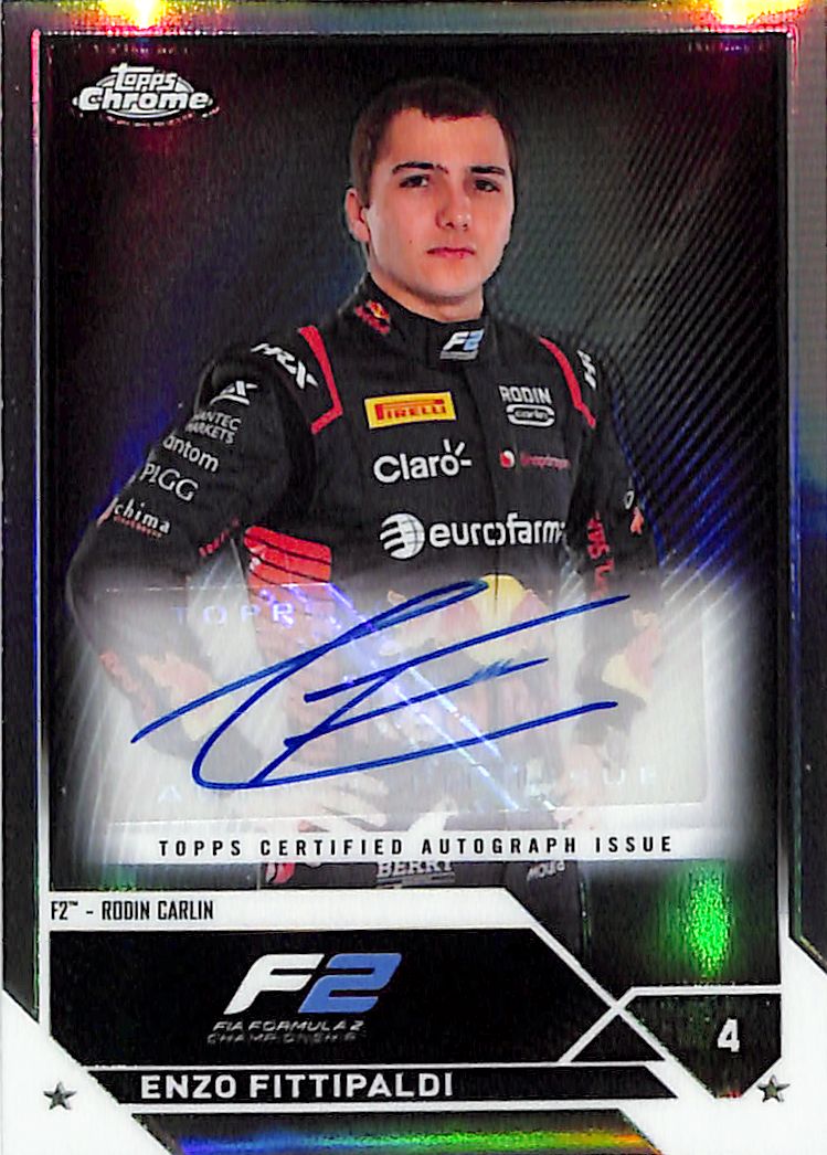 2023 Topps Chrome Formula 1 F1 Enzo Fittipaldi Auto Autograph Rookie RC Refractor