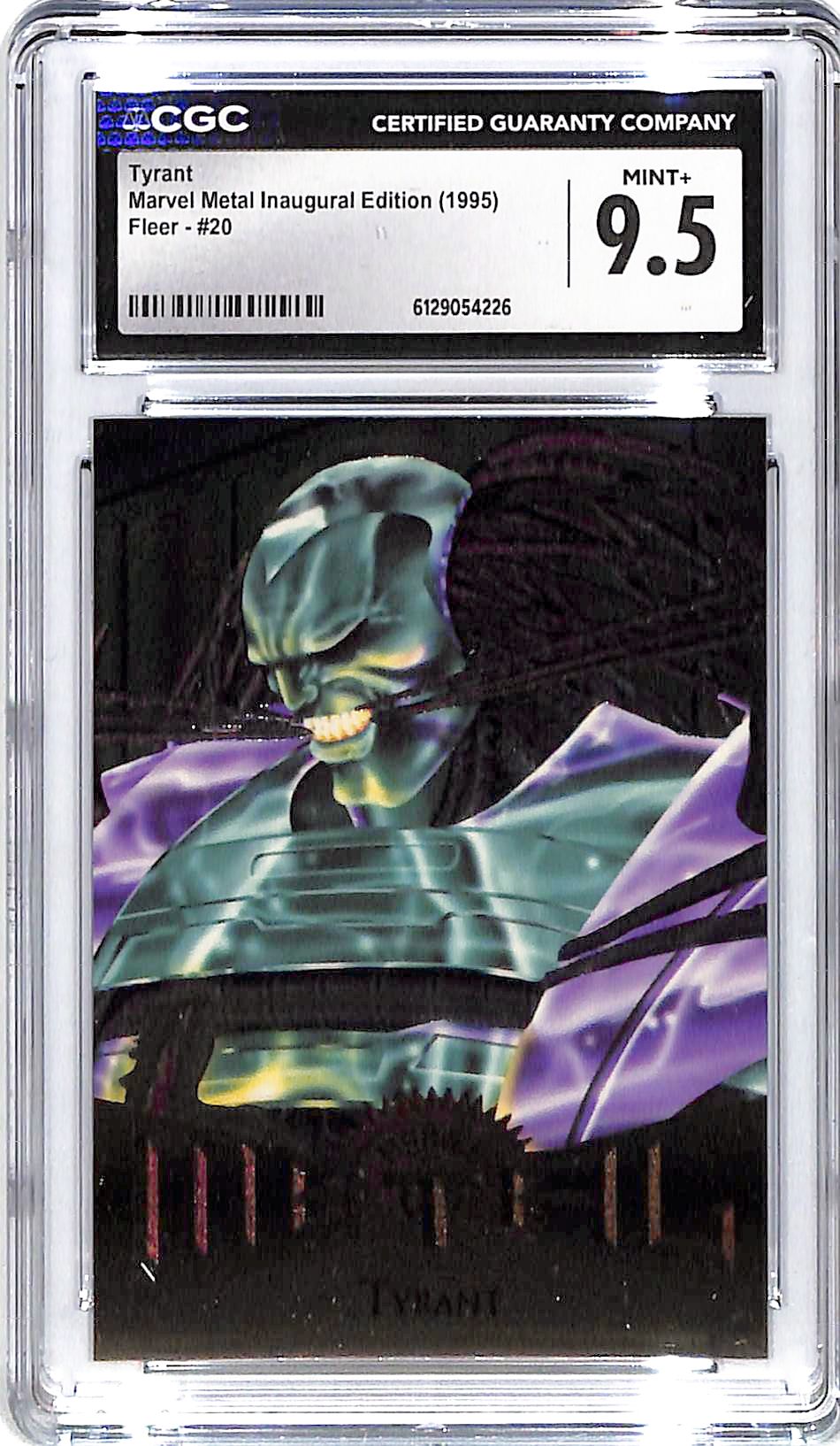 1995 Tyrant Fleer Marvel Metal Inaugural Edition #20 CGC Mint Plus 9.5