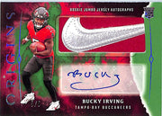 2024 Origins Bucky Irving Auto Autograph Rookie RC Nike Swoosh Patch Green /5