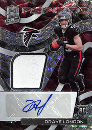 2022 Spectra Drake London Auto Autograph Rookie RC Patch Jersey /25 RPA Falcons