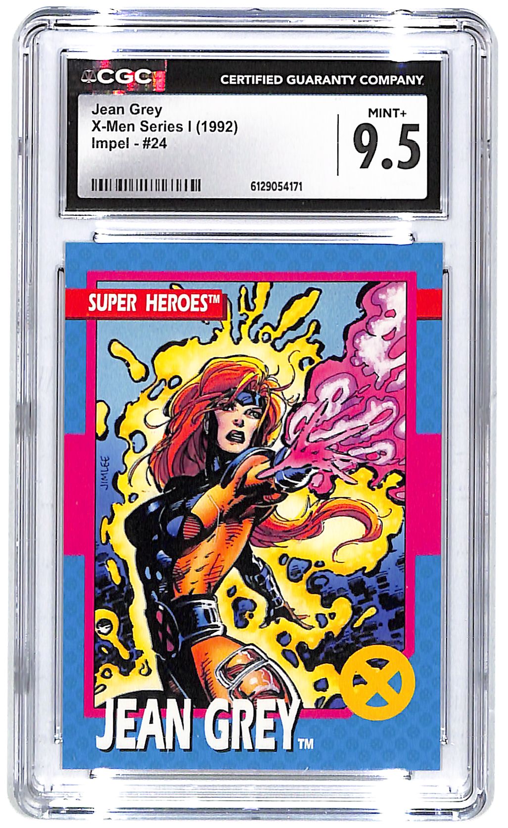 1992 Jean Grey Impel X-Men Series I #24 CGC Mint Plus 9.5