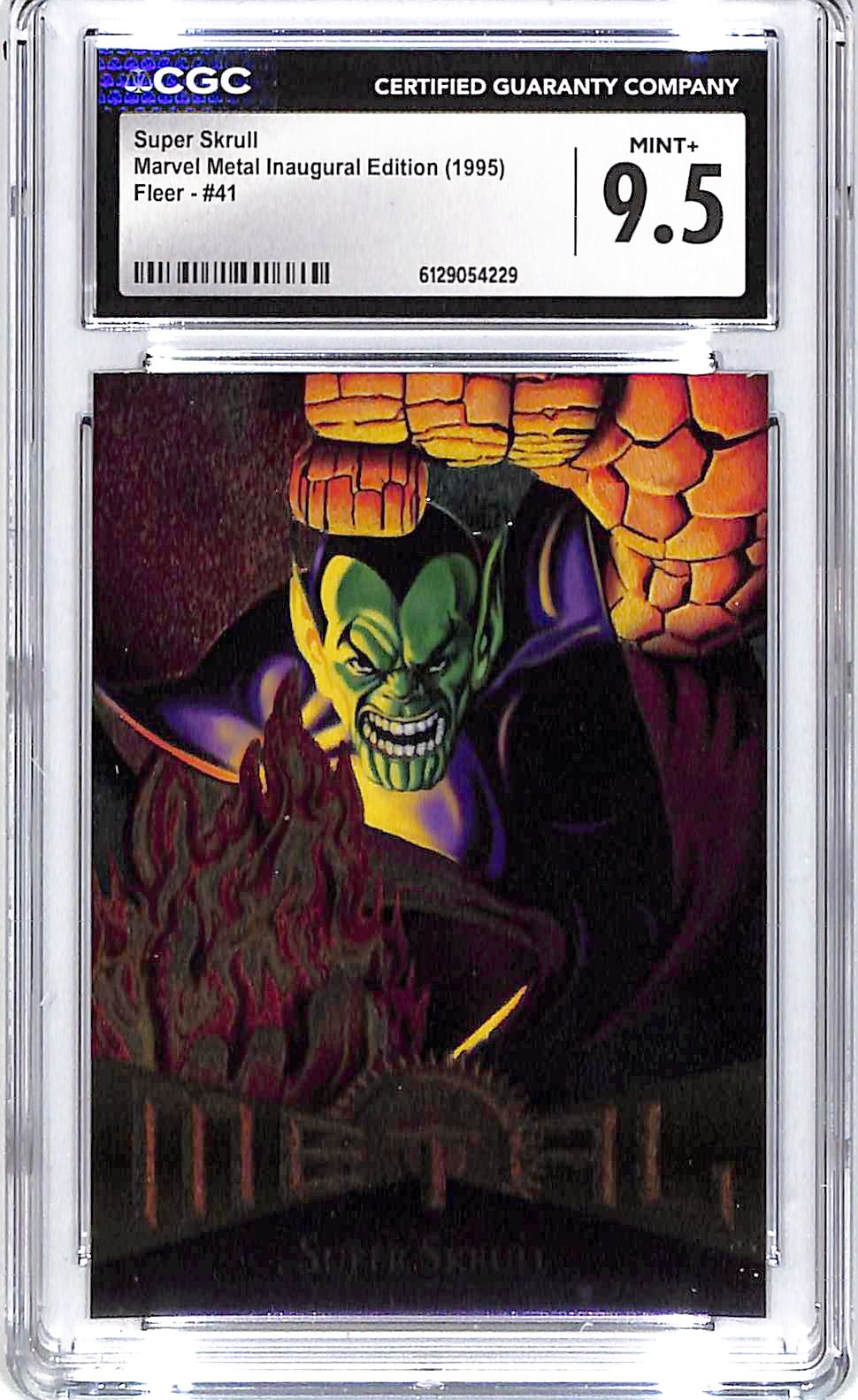 1995 Super Skrull Fleer Marvel Metal Inaugural Edition #41 CGC Mint Plus 9.5