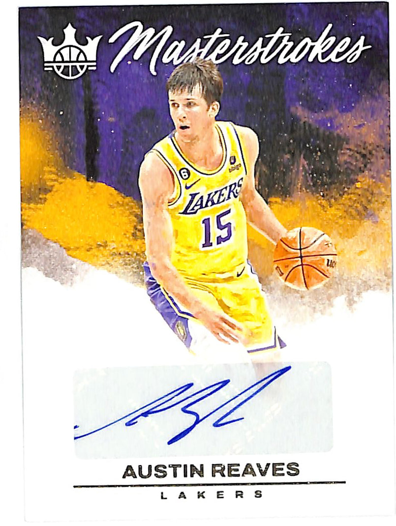 2023-24 Court Kings Austin Reaves Masterstrokes Auto Autograph /75 Lakers