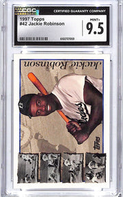 1997 Topps Jackie Robinson #42 CGC 9.5 Dodgers