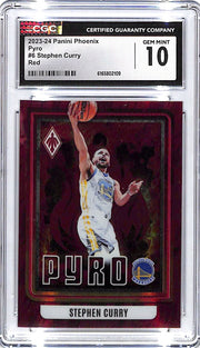 2023-24 Phoenix Stephen Curry Pyro Red /125 CGC 10 Warriors
