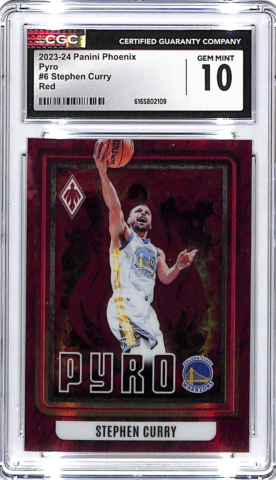 2023-24 Phoenix Stephen Curry Pyro Red /125 CGC 10 Warriors