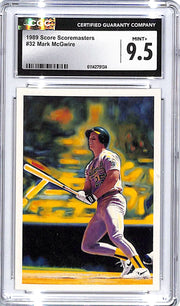 1989 Score Scoremasters Mark McGwire #32 CGC 9.5 Athletics