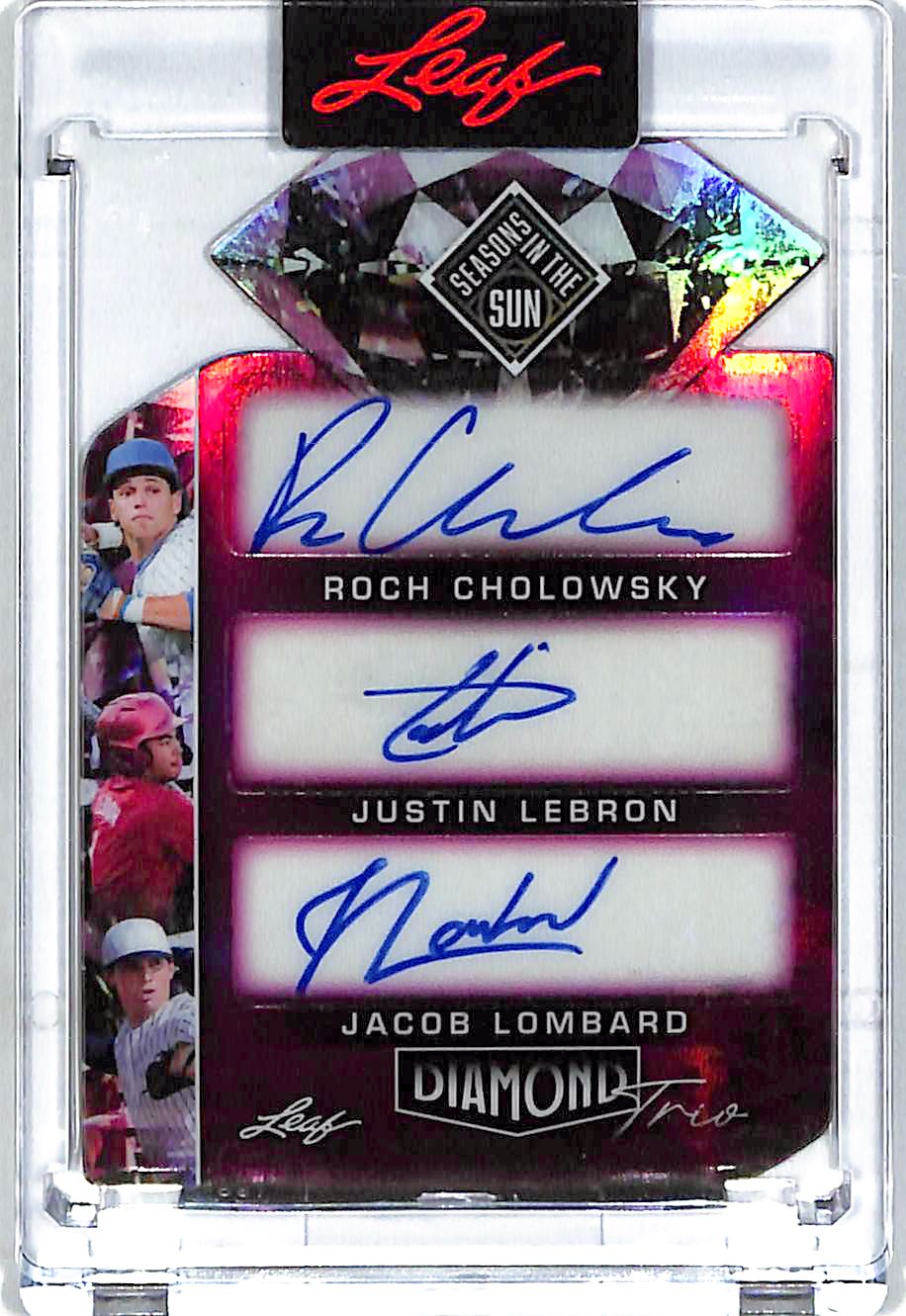 2026 Leaf Seasons in the Sun Roch Cholowsky Justin Lebron Jacob Lambard Auto /6 Autograph