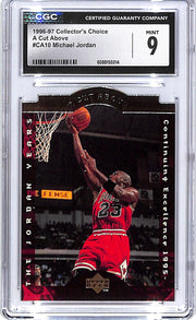 1996-97 Collector's Choice Michael Jordan A Cut Above CA10 CGC 9 Bulls