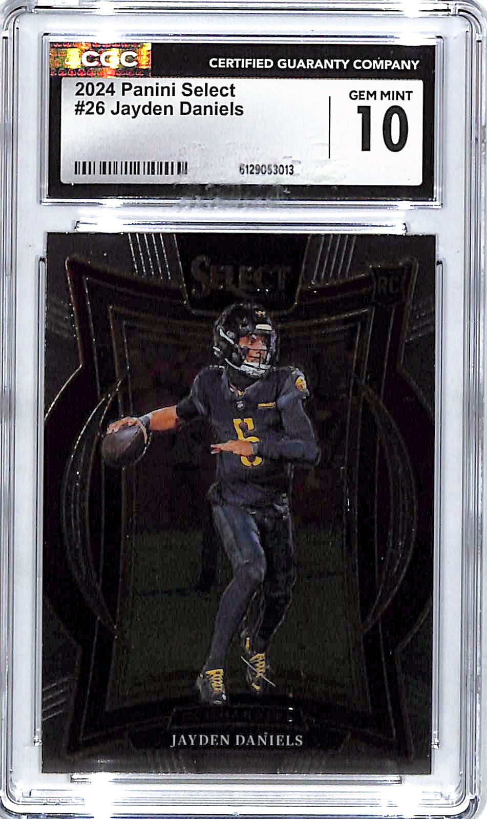 2024 Select Jayden Daniels Rookie RC #26 CCG 10 Commanders