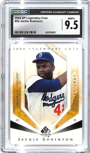 2004 SP Legendary Cuts Jackie Robinson #52 CGC 9.5 Dodgers