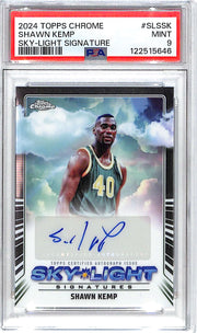 2024-25 Topps Chrome Shawn Kemp Sky Light Signature Auto Autograph PSA 9