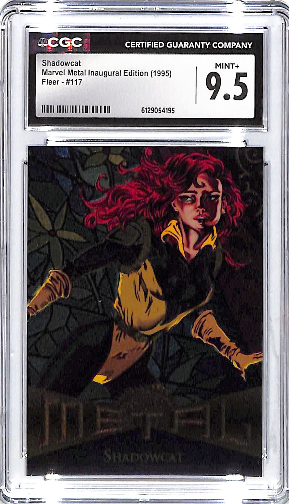 1995 Shadowcat Fleer Marvel Metal Inaugural Edition #117 CGC Mint Plus 9.5