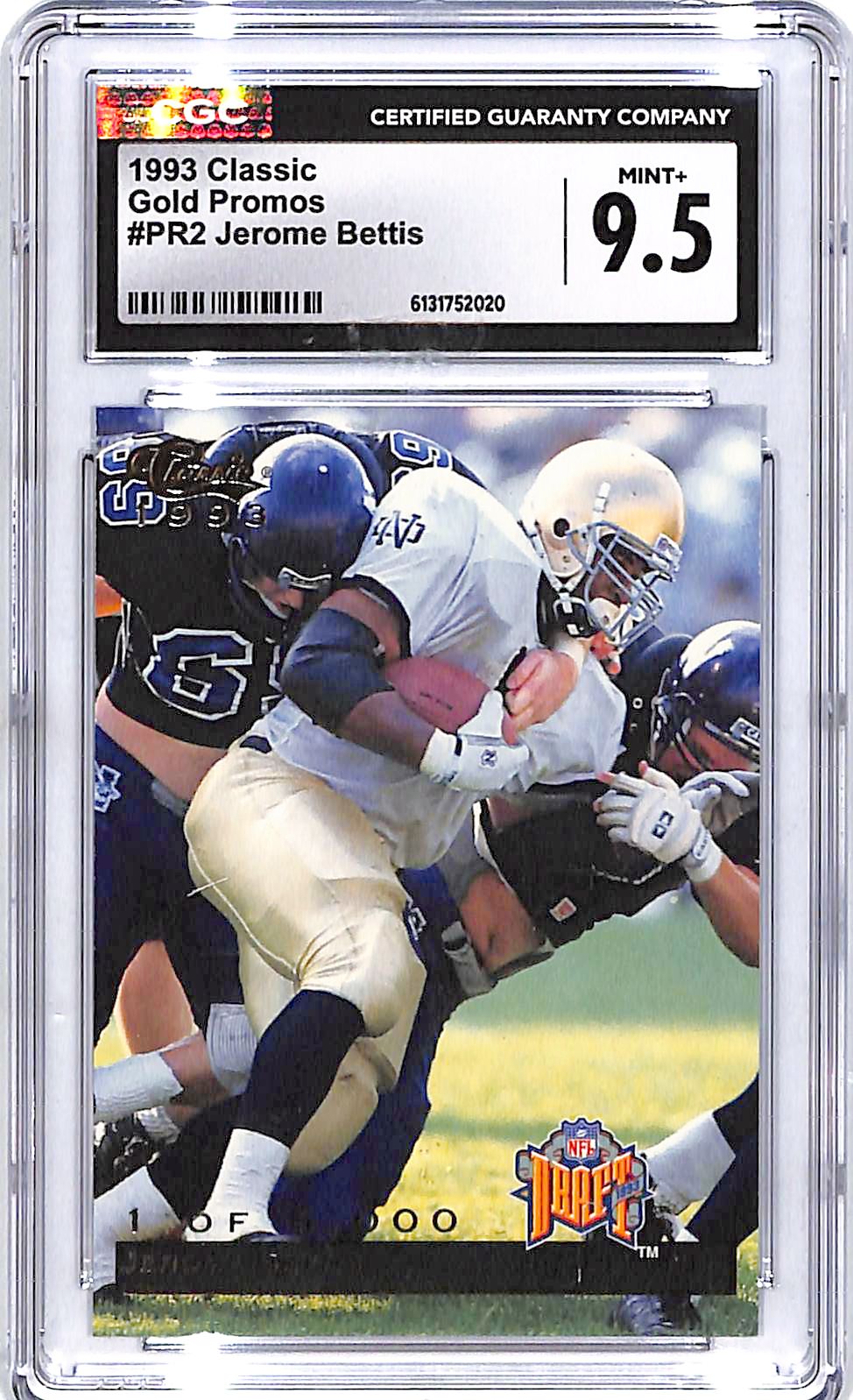 1993 Classic Jerome Bettis Gold Promos Rookie RC CGC 9.5