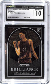 2023 Prizm Draft Picks Victor Wembanyama Brilliance Rookie RC #1 CGC 10 Spurs