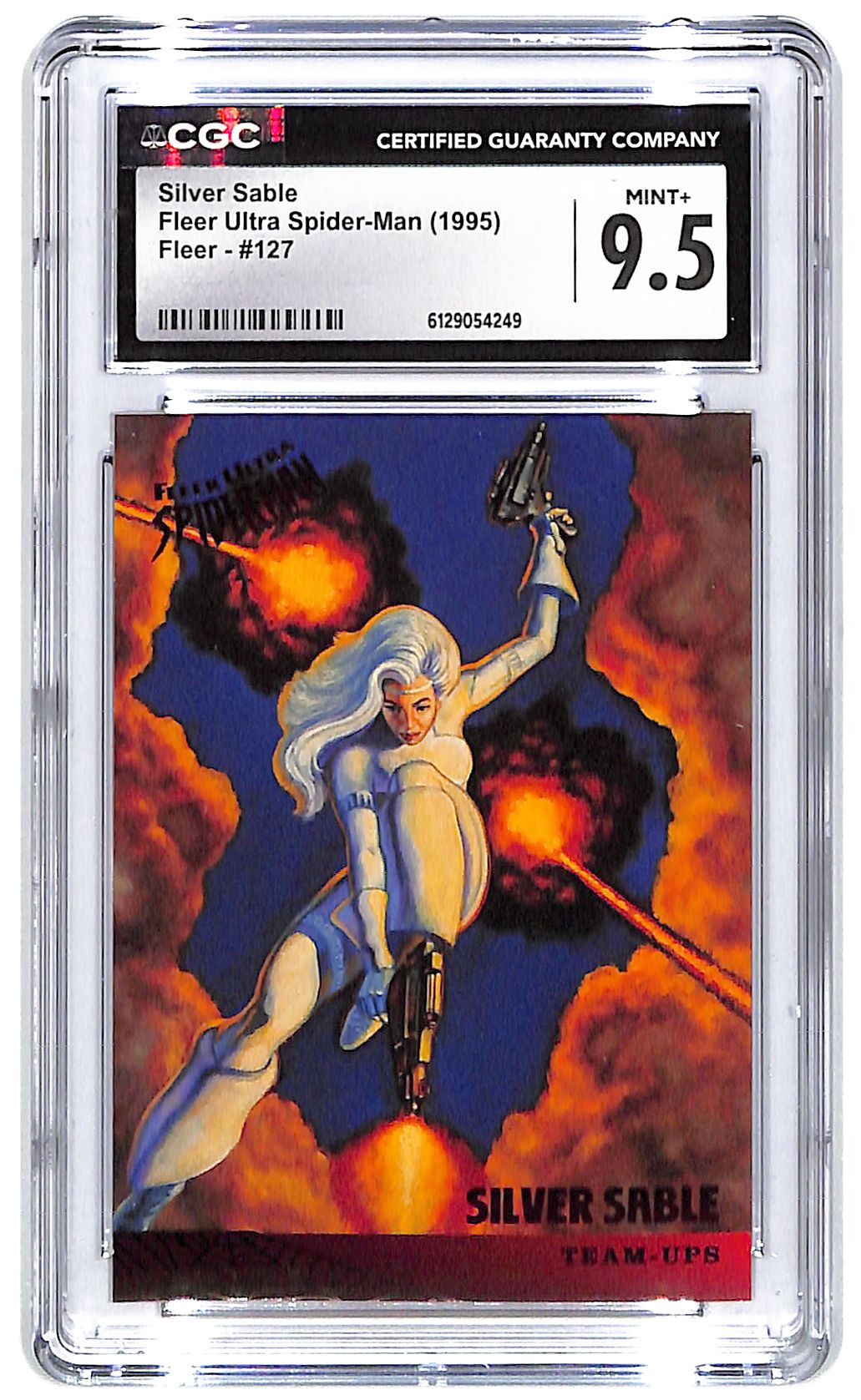 1995 Silver Sable Fleer Ultra Spider-Man #127 CGC Mint Plus 9.5
