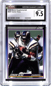 1990 Score Supplemental Junior Seau Rookie RC CGC 9.5 Chargers