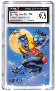 1995 Man-Wolf Fleer Ultra Spider-Man Gold Foil #36 CGC Mint Plus 9.5