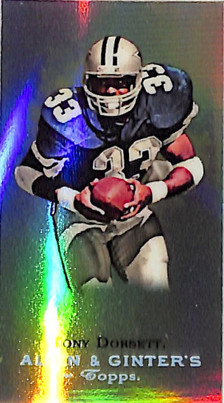 2009 Topps Allen and Ginter Chrome Tony Dorsett Mini Refractor /999 Cowboys