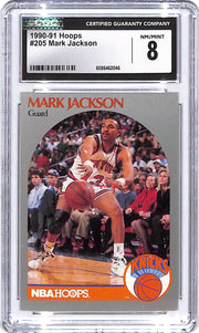 1990-91 Hoops Mark Jackson Menedez Brothers #205 CGC 8 Knicks