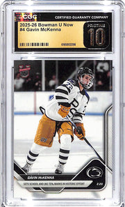 2025-26 Bowman U Now Gavin McKenna Rookie RC #4 CGC 10 Pristine Penn State