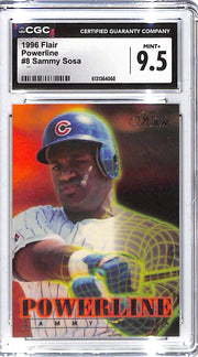 1996 Sammy Sosa Flair Powerline #8 CGC Mint Plus 9.5