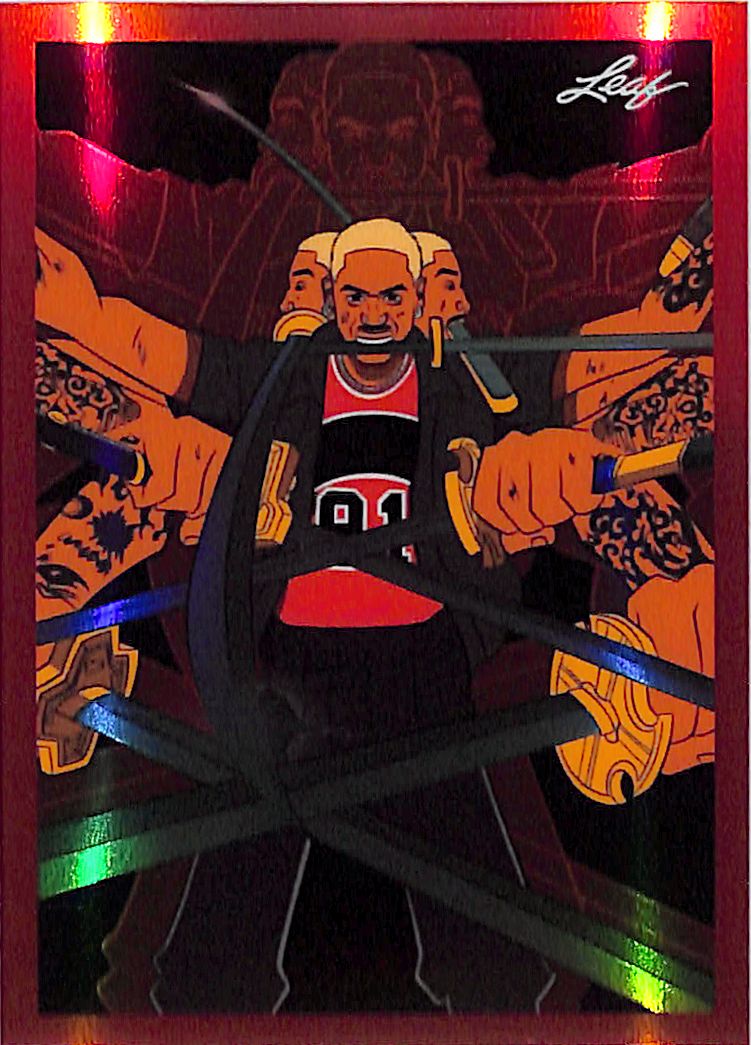 2026 Leaf Metallic Imaginations Dennis Rodman Red /199