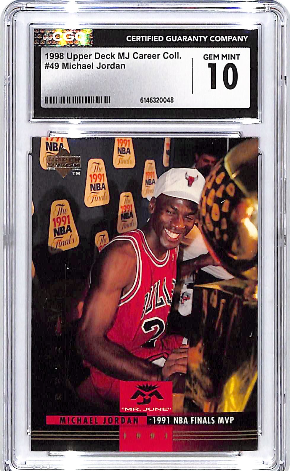 1998 Upper Deck MJ Career Collection Michael Jordan #49 CGC 10 Bulls