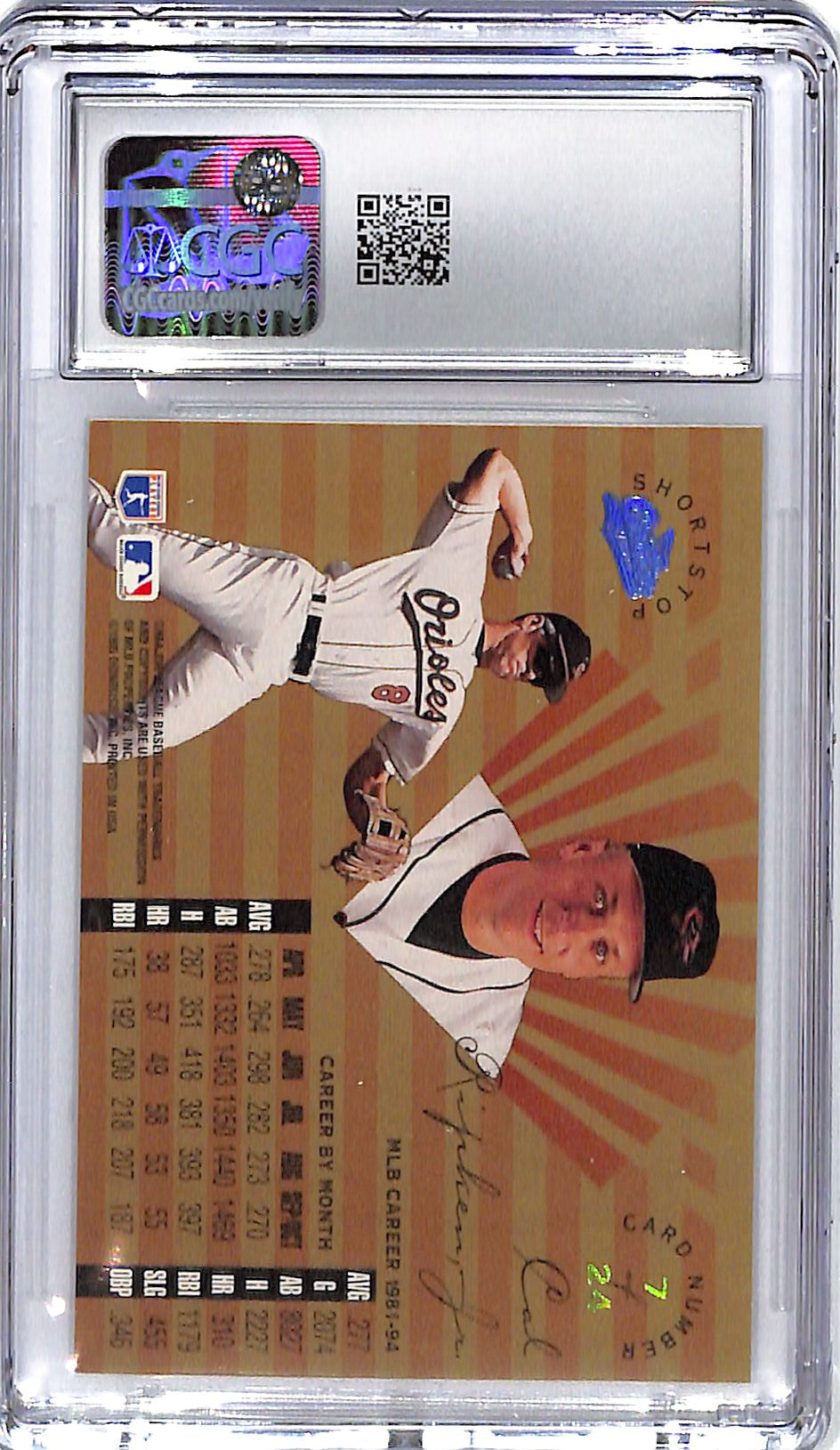 1995 Cal Ripken Jr. Leaf Limited Gold #7 CGC Mint 9