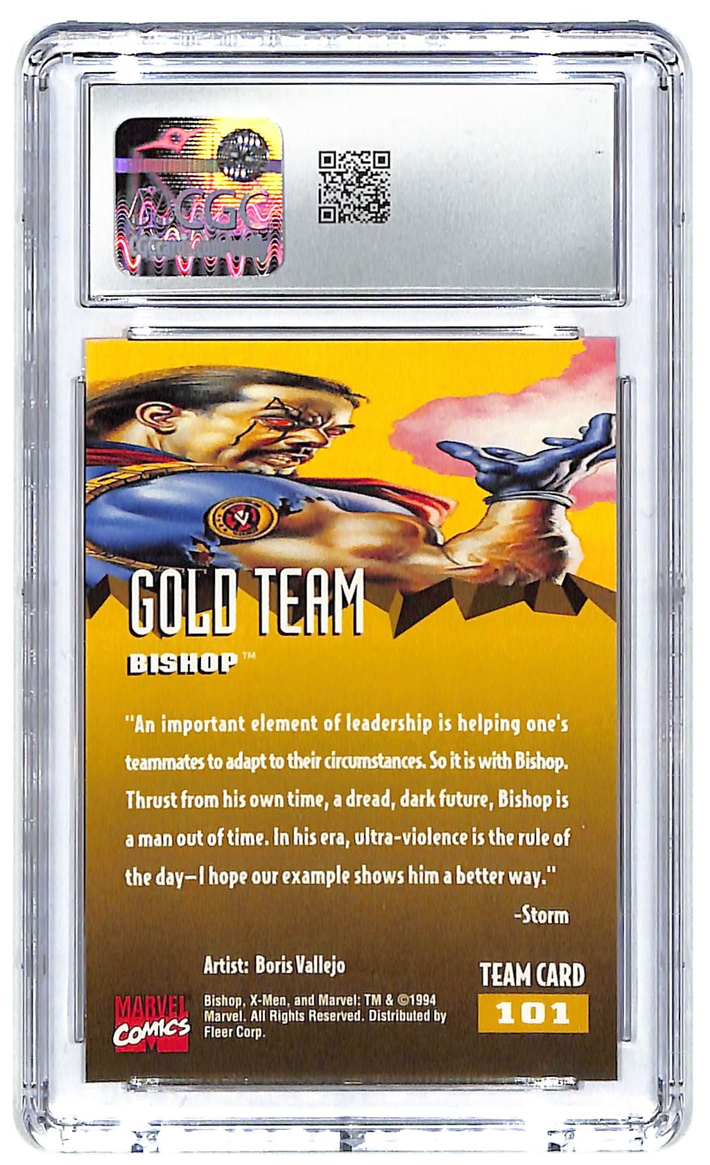 1994 Bishop Fleer Ultra X-Men '95 #101 CGC Mint Plus 9.5