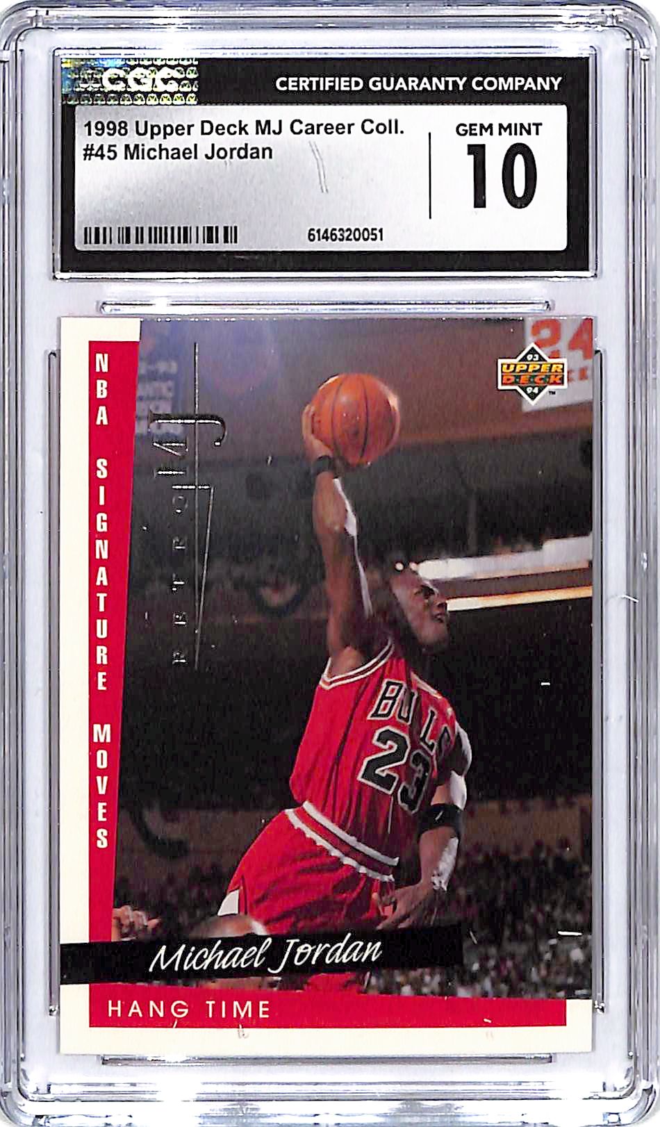 1998 Upper Deck MJ Career Collection Michael Jordan #45 CGC 10 Bulls