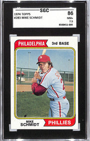 1974 Topps Mike Schmidt #283 SGC 7.5 Phillies