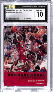 1998 Upper Deck MJ Career Collection Michael Jordan #56 CGC 10 Bulls