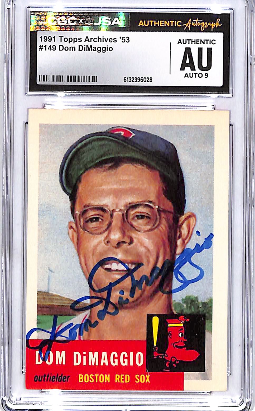 1991 Topps Archives 53 Dom Dimaggio Auto Autograph Signed CGC Authentic Red Sox