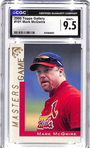 2000 Mark McGwire Topps Gallery #101 CGC Mint Plus 9.5