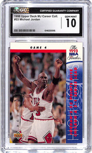 1998 Upper Deck MJ Career Collection Michael Jordan #53 CGC 10 Bulls