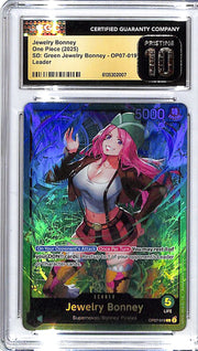One Piece SD Green Jewelry Bonny OP07 Jewelry Bonney 019 Leader CGC 10 Pristine