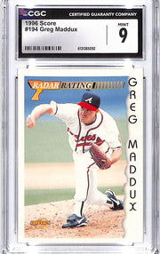 1996 Greg Maddux Score #194 CGC Mint 9
