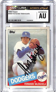 1985 Topps Fernando Valenzuela Auto Autograph CGC Authentic Dodgers