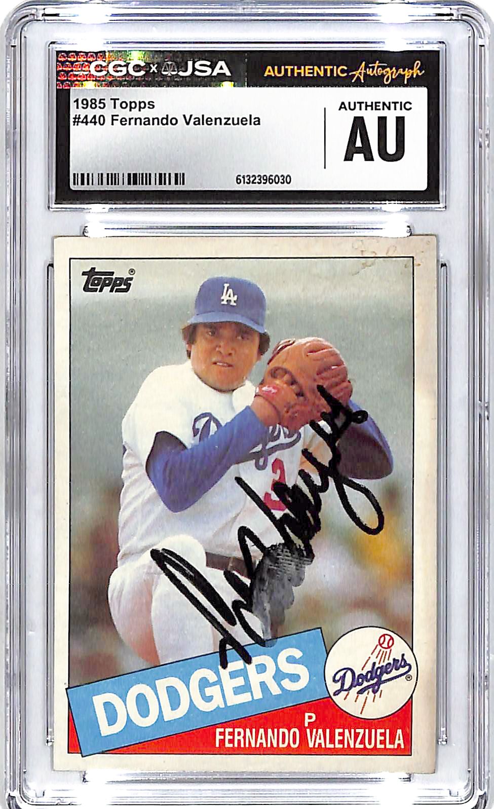 1985 Topps Fernando Valenzuela Auto Autograph CGC Authentic Dodgers