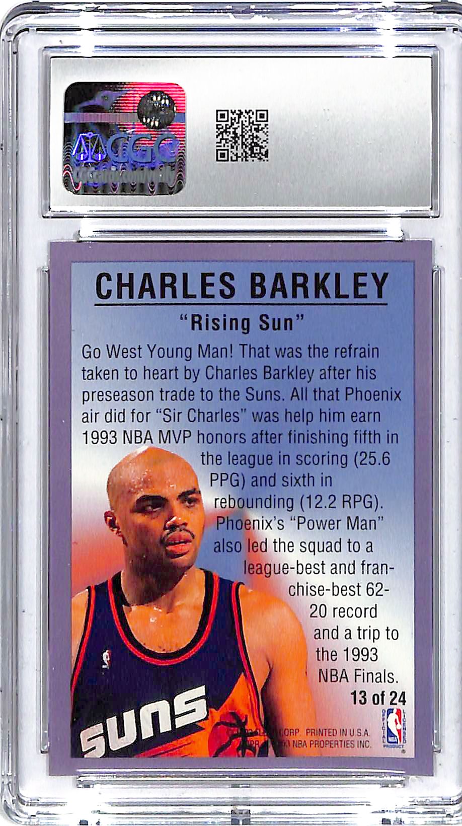 1993-94 Charles Barkley Fleer All-Stars #13 CGC Mint 9